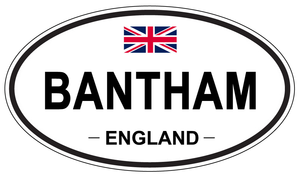 BANTHAM, ENGLAND - Oval Sticker