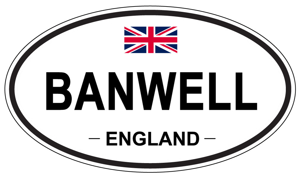 BANWELL, ENGLAND - Oval Sticker