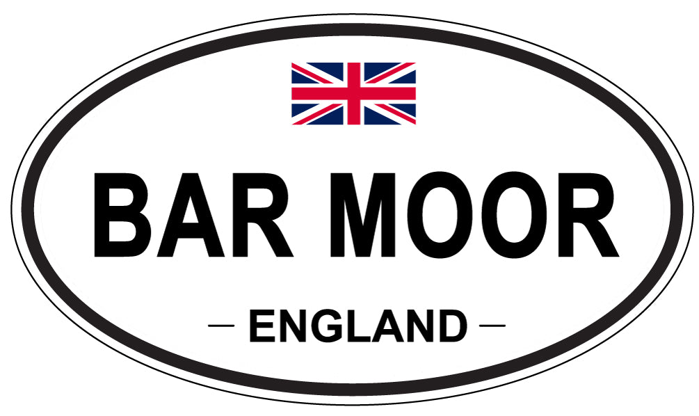 BAR MOOR, ENGLAND - Oval Sticker
