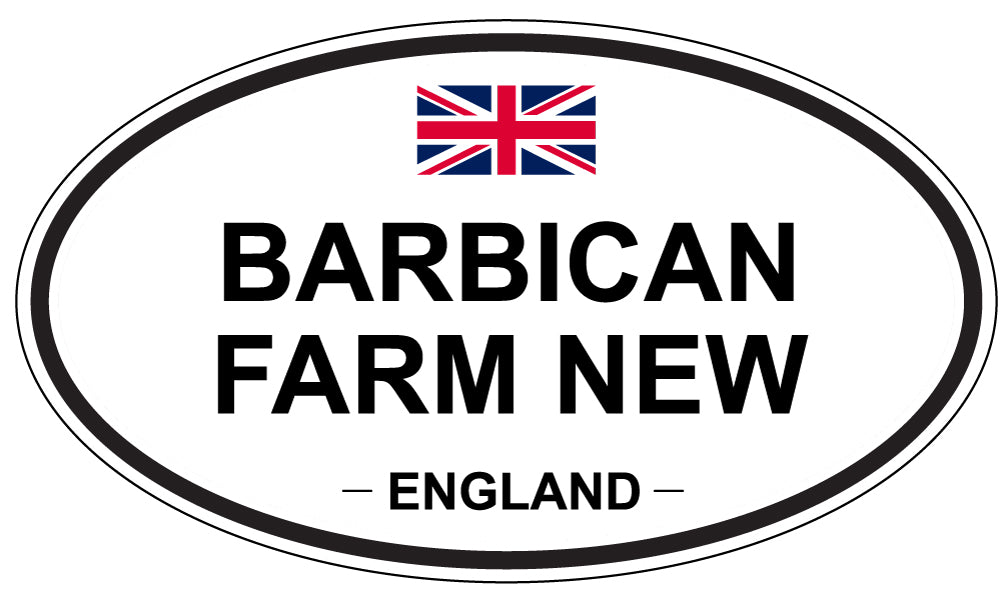BARBICAN FARM NEW, ENGLAND - Oval Sticker