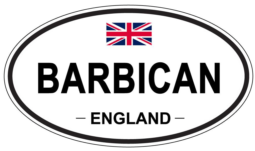 BARBICAN, ENGLAND - Oval Sticker