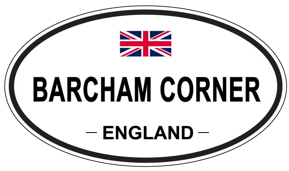 BARCHAM CORNER, ENGLAND - Oval Sticker