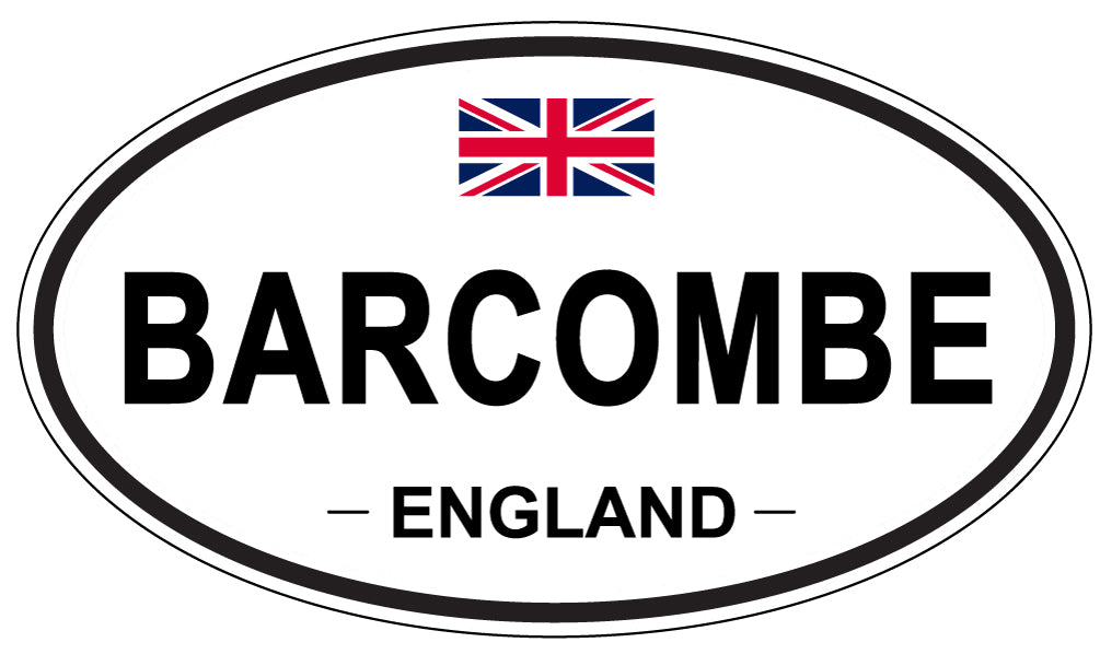 BARCOMBE, ENGLAND - Oval Sticker