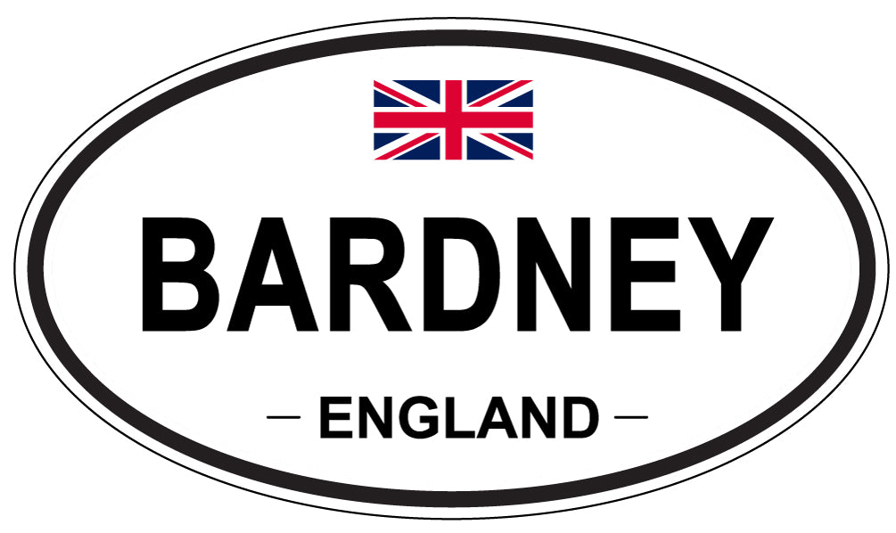 BARDNEY, ENGLAND - Oval Sticker