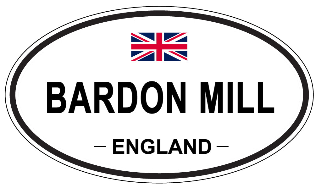 BARDON MILL, ENGLAND - Oval Sticker