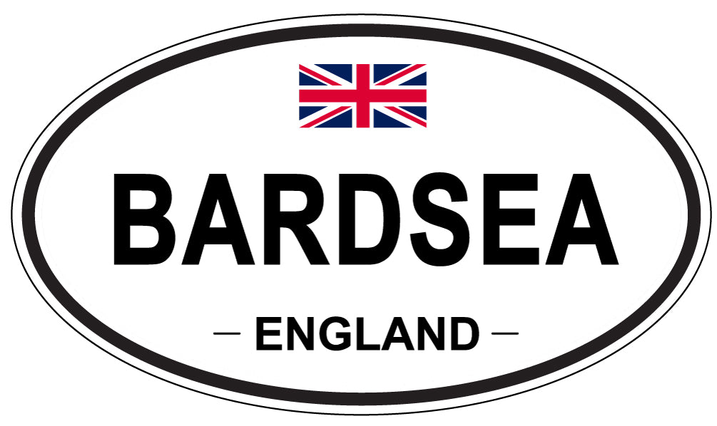 BARDSEA, ENGLAND - Oval Sticker