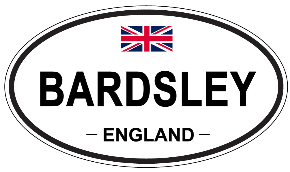 BARDSLEY, ENGLAND - Oval Sticker