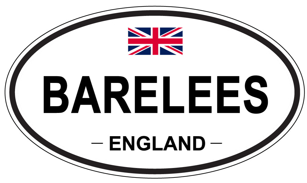 BARELEES, ENGLAND - Oval Sticker
