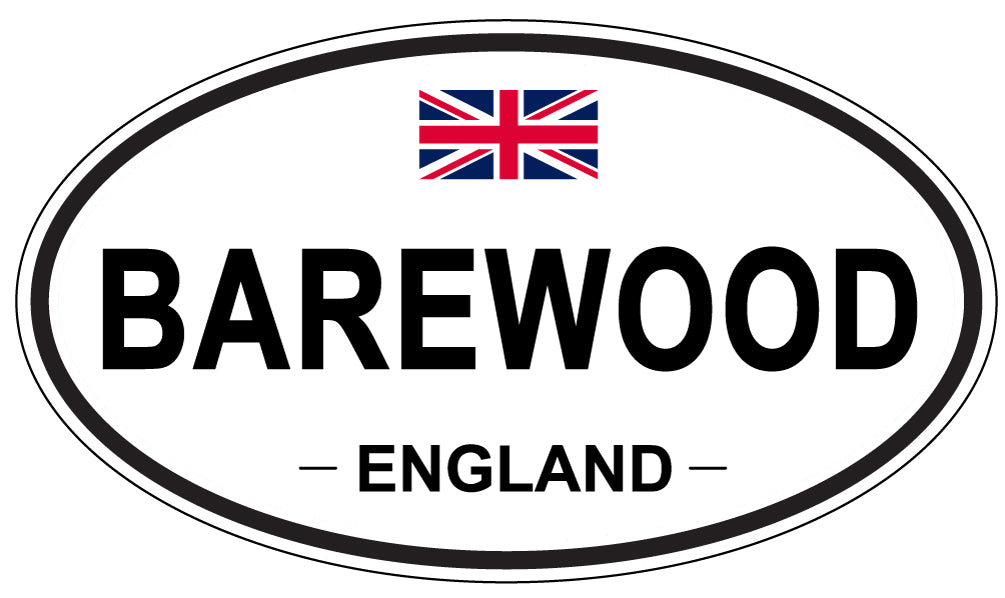BAREWOOD, ENGLAND - Oval Sticker