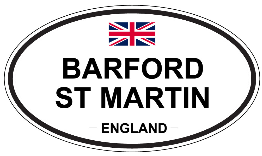 BARFORD ST MARTIN, ENGLAND - Oval Sticker