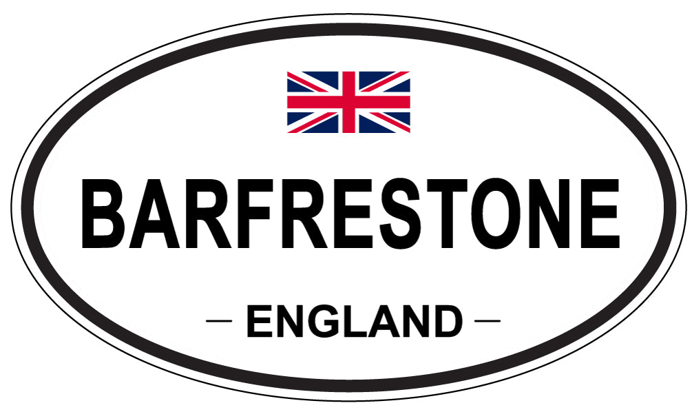 BARFRESTONE, ENGLAND - Oval Sticker