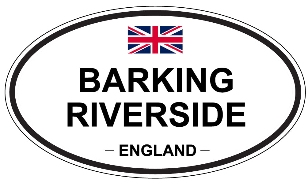 BARKING RIVERSIDE, ENGLAND - Oval Sticker