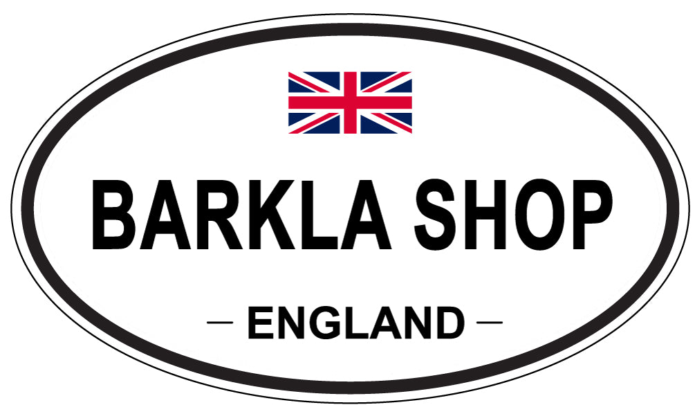 BARKLA SHOP, ENGLAND - Oval Sticker