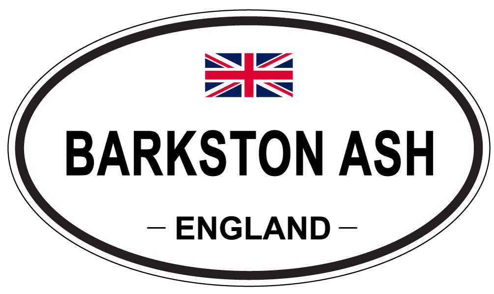 BARKSTON ASH, ENGLAND - Oval Sticker
