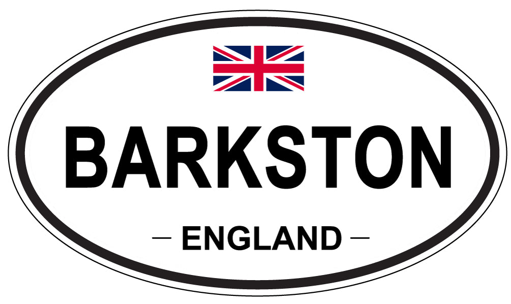 BARKSTON, ENGLAND - Oval Sticker