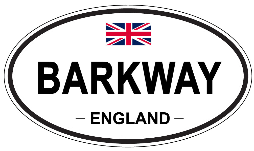 BARKWAY, ENGLAND - Oval Sticker