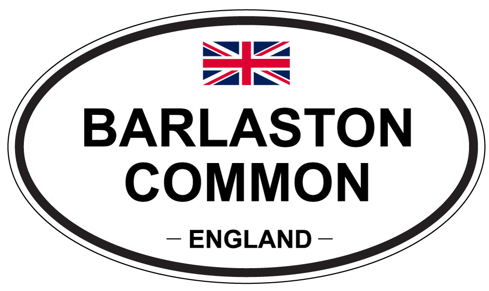 BARLASTON COMMON, ENGLAND - Oval Sticker