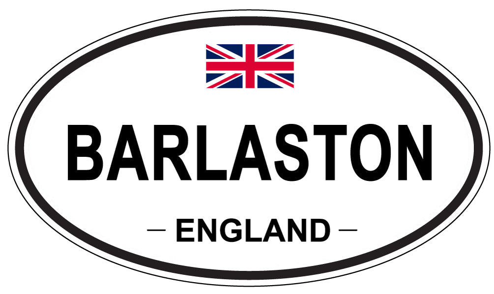 BARLASTON, ENGLAND - Oval Sticker