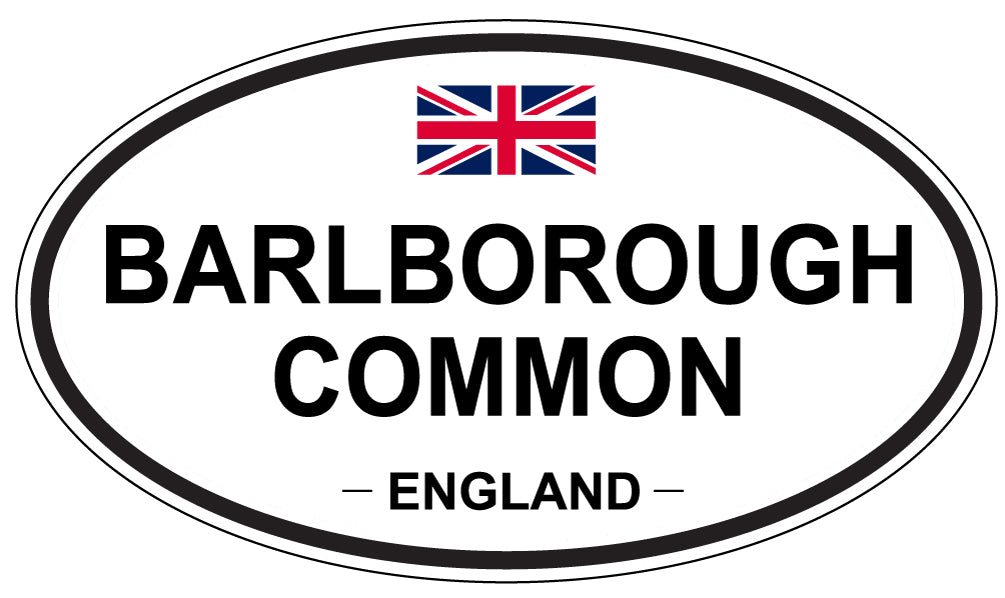 BARLBOROUGH COMMON, ENGLAND - Oval Sticker