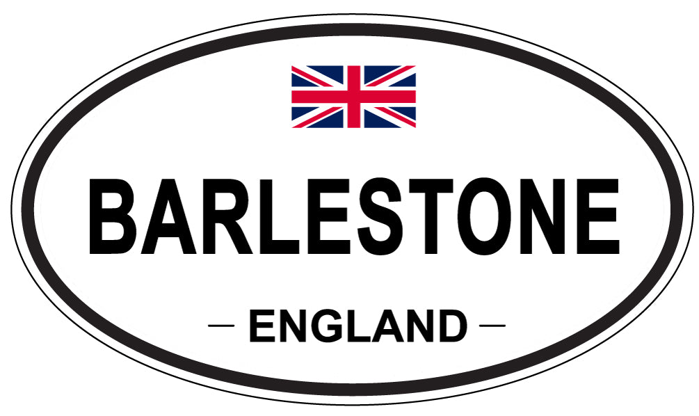 BARLESTONE, ENGLAND - Oval Sticker