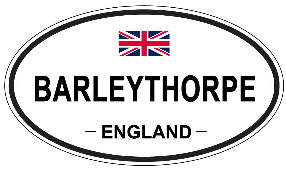 BARLEYTHORPE, ENGLAND - Oval Sticker