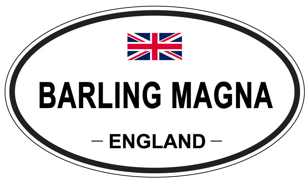 BARLING MAGNA, ENGLAND - Oval Sticker