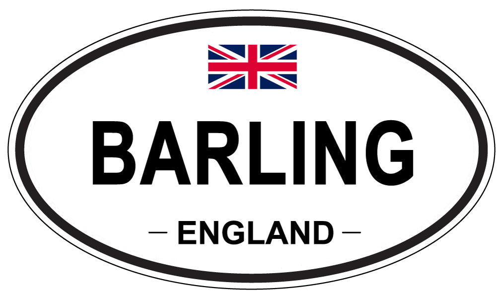 BARLING, ENGLAND - Oval Sticker