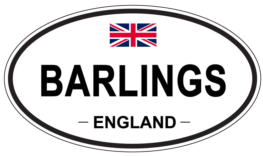 BARLINGS, ENGLAND - Oval Sticker