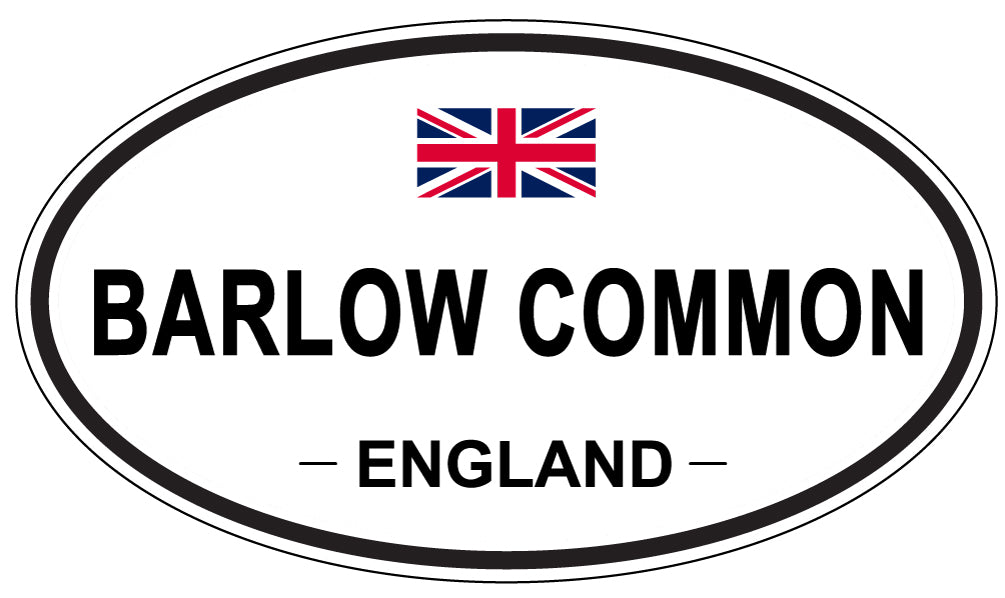 BARLOW COMMON, ENGLAND - Oval Sticker