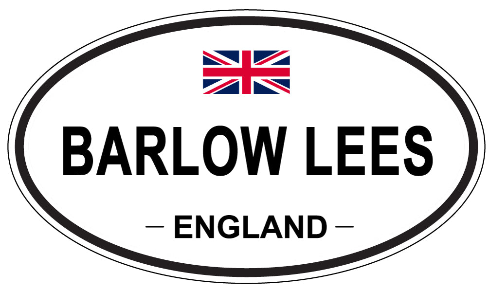 BARLOW LEES, ENGLAND - Oval Sticker