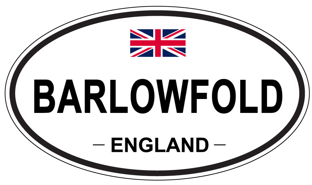 BARLOWFOLD, ENGLAND - Oval Sticker
