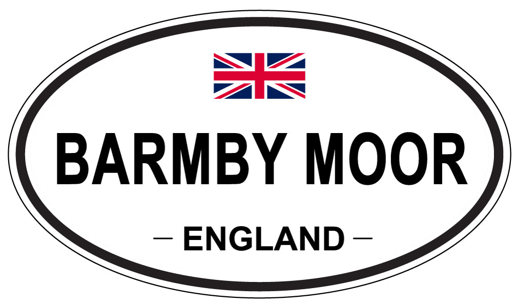 BARMBY MOOR, ENGLAND - Oval Sticker