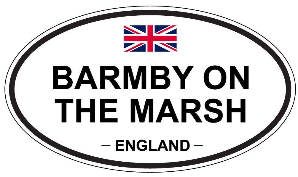 BARMBY ON THE MARSH, ENGLAND - Oval Sticker