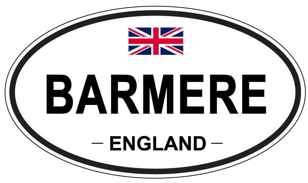 BARMERE, ENGLAND - Oval Sticker