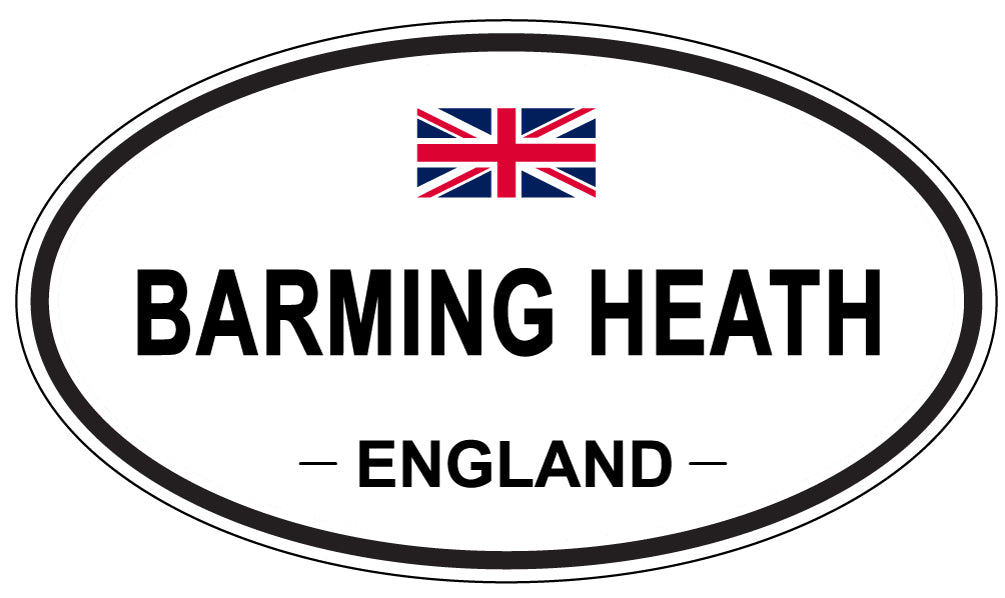 BARMING HEATH, ENGLAND - Oval Sticker