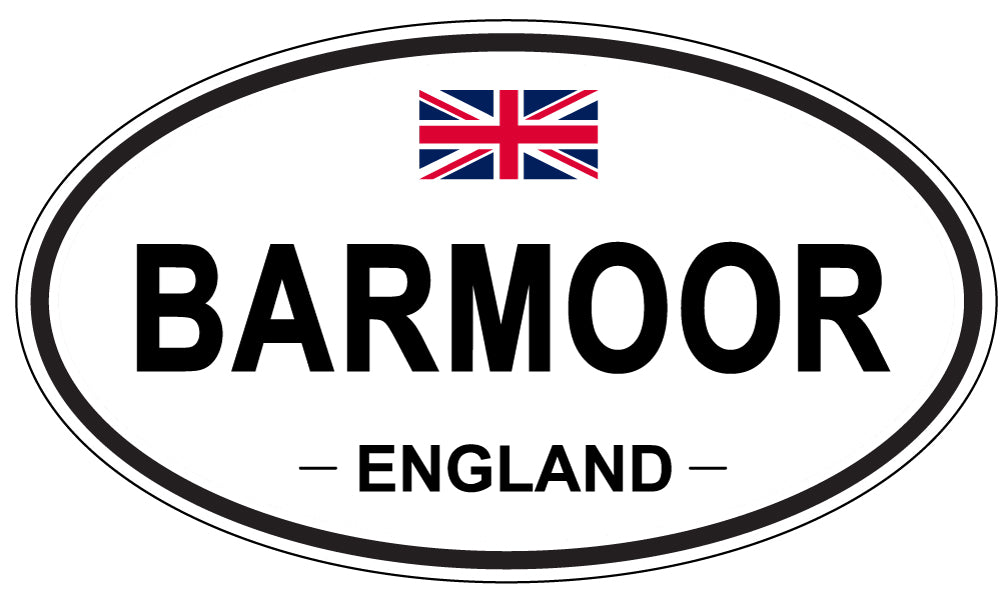 BARMOOR, ENGLAND - Oval Sticker