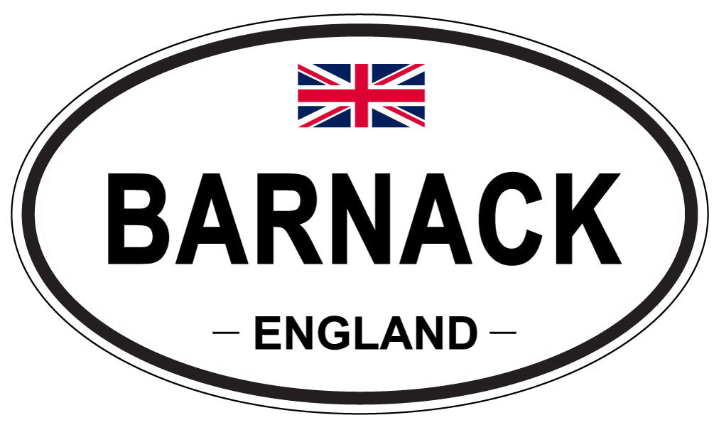 BARNACK, ENGLAND - Oval Sticker