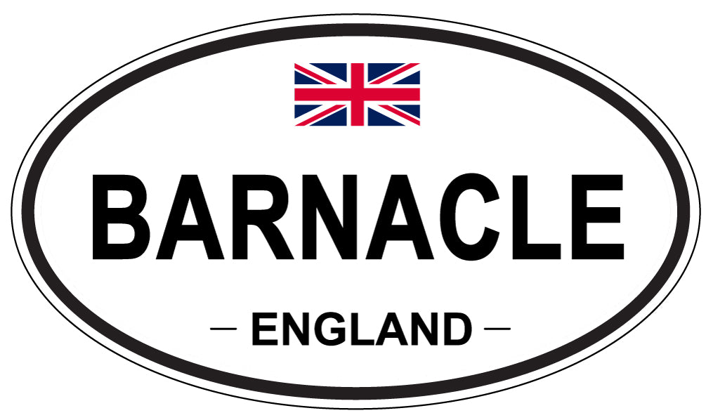 BARNACLE, ENGLAND - Oval Sticker