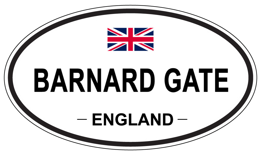 BARNARD GATE, ENGLAND - Oval Sticker