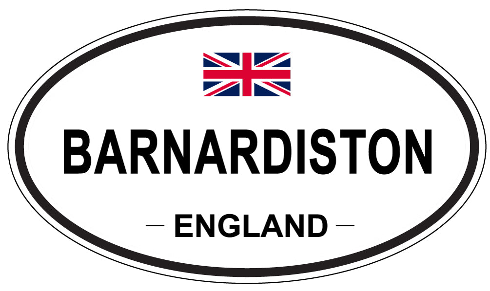 BARNARDISTON, ENGLAND - Oval Sticker