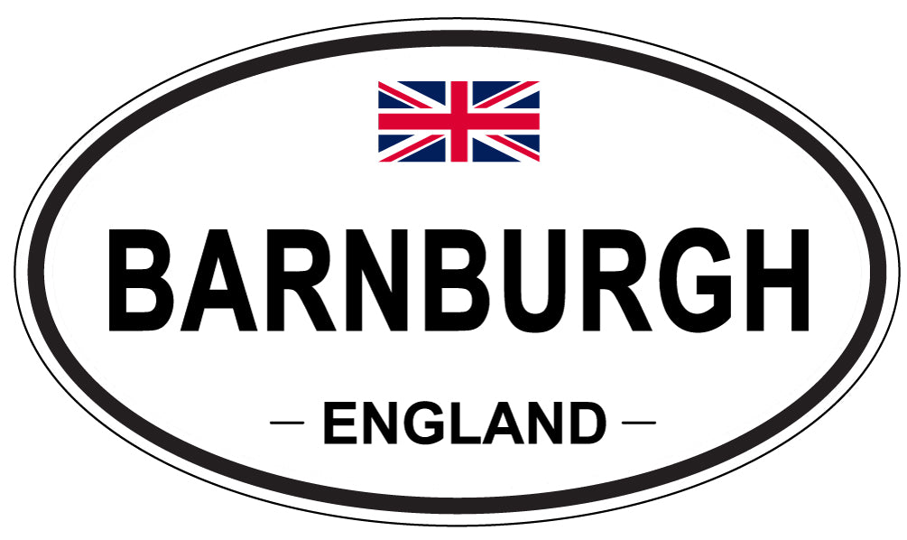 BARNBURGH, ENGLAND - Oval Sticker