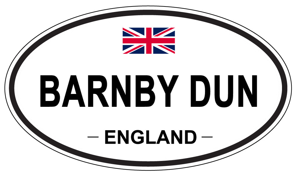 BARNBY DUN, ENGLAND - Oval Sticker