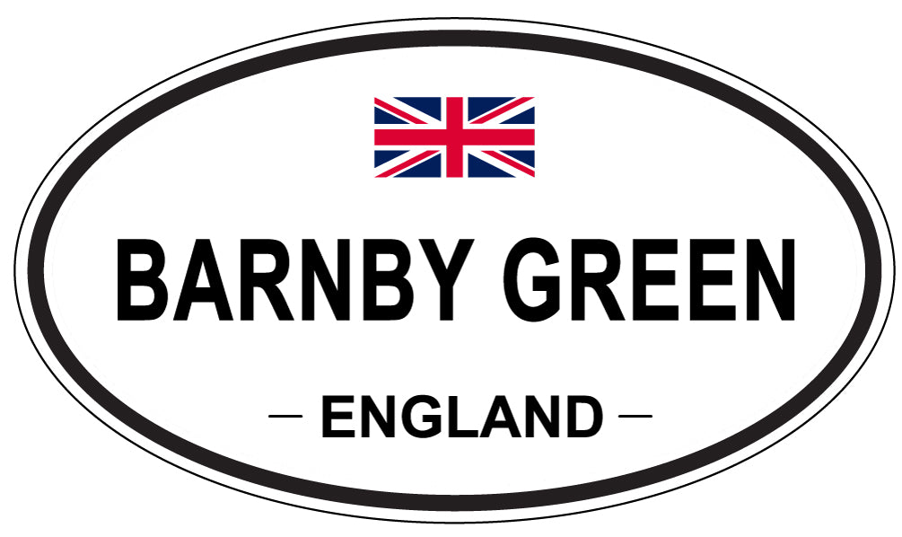 BARNBY GREEN, ENGLAND - Oval Sticker
