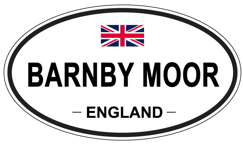 BARNBY MOOR, ENGLAND - Oval Sticker