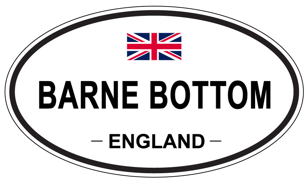 BARNE BOTTOM, ENGLAND - Oval Sticker