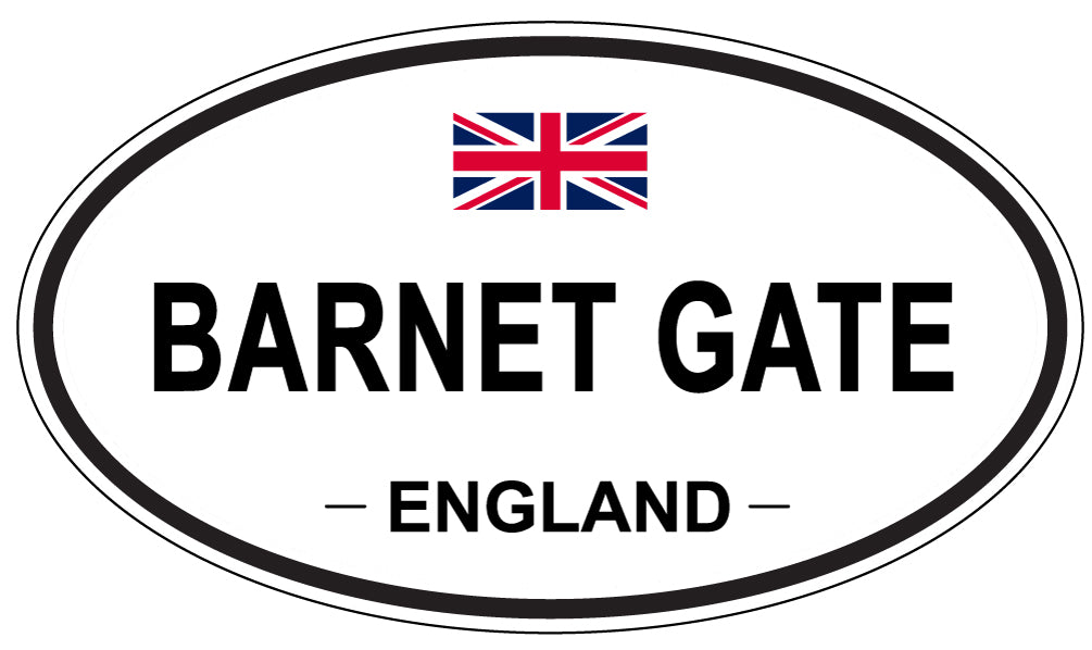 BARNET GATE, ENGLAND - Oval Sticker