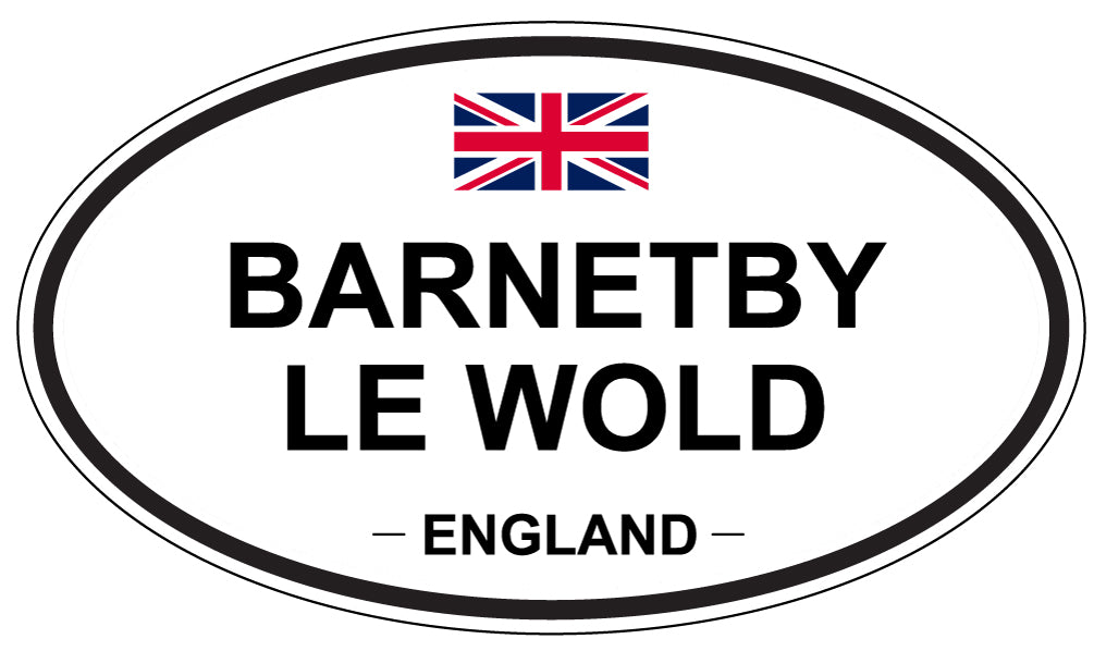 BARNETBY LE WOLD, ENGLAND - Oval Sticker