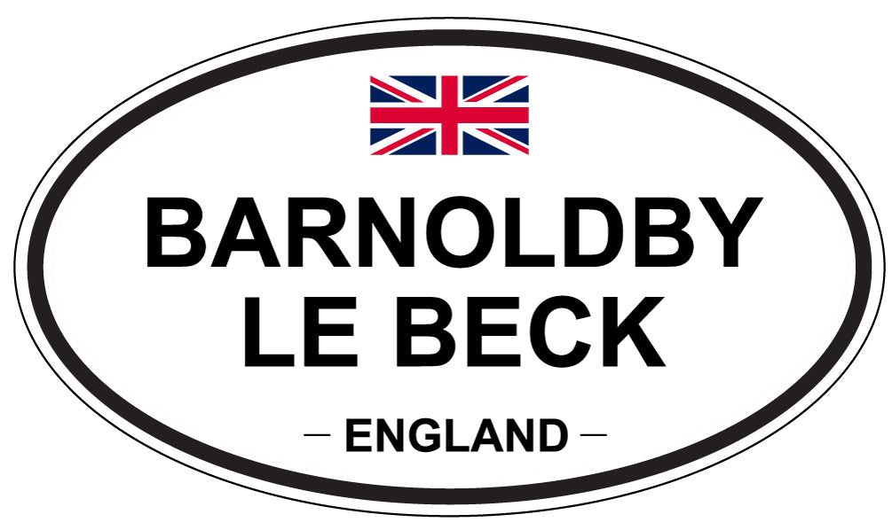 BARNOLDBY LE BECK, ENGLAND - Oval Sticker