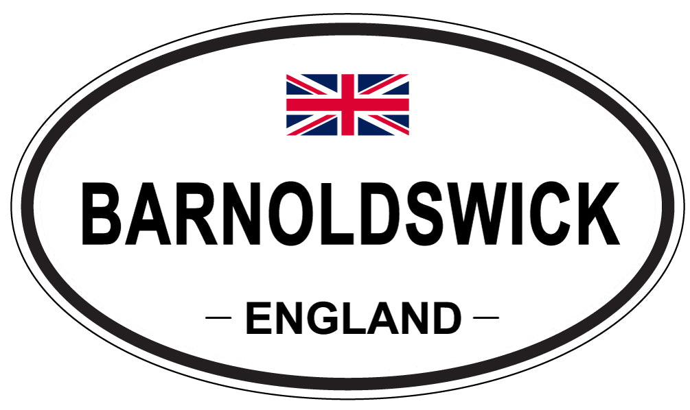 BARNOLDSWICK, ENGLAND - Oval Sticker