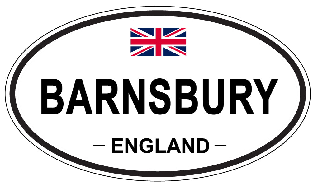BARNSBURY, ENGLAND - Oval Sticker